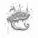 opium tattoo design idea