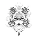 opium tattoo design idea