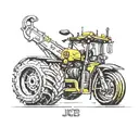 JCB tattoo design idea