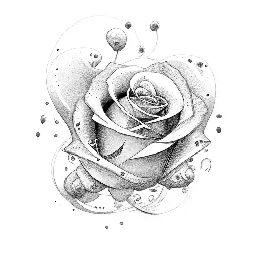 numero 1997 con rosas tattoo design idea