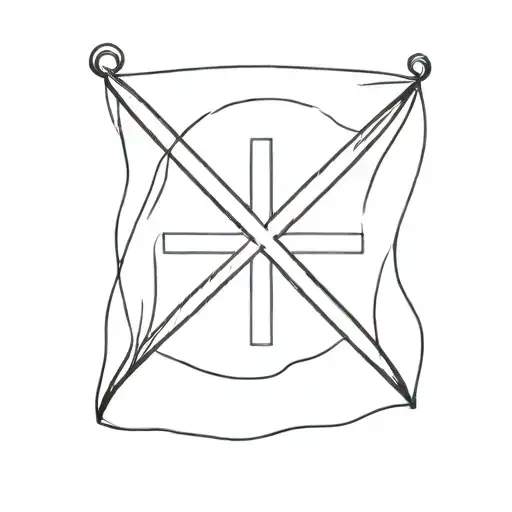  the St. Andrew's flag tattoo design idea