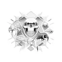 Darwin evolution  tattoo design idea