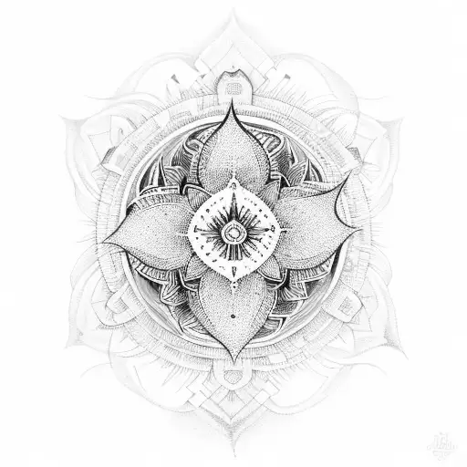 sudarshan chakra tattoo design idea