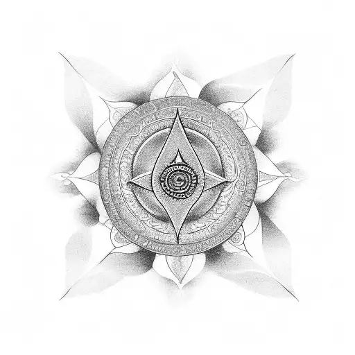 sudarshan chakra tattoo design idea