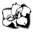signo libra flor cattleya tattoo design idea
