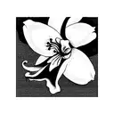 signo libra flor cattleya tattoo design idea