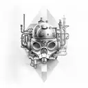 steam punk tattoo design idea