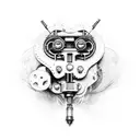 steam punk tattoo design idea