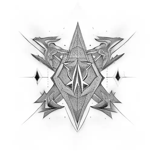 Pentagon tattoo design idea