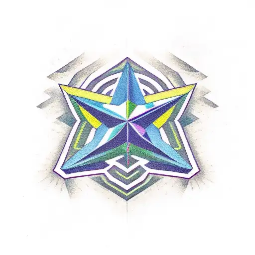 Pentagon tattoo design idea