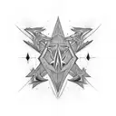 Pentagon tattoo design idea