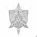 Pentagon tattoo design idea