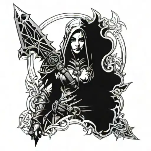world of Warcraft rogue tattoo design idea