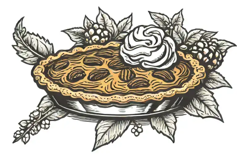 Pecan Pie tattoo design idea