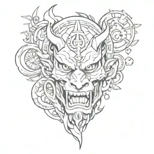 Design a tattoo that combines the themes of FRIENDLY THUG 52 NGG and kizaru's Sold Out in a sketch style tattoo design idea