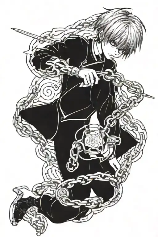 kurapika judgement chain of kurapika tattoo design idea