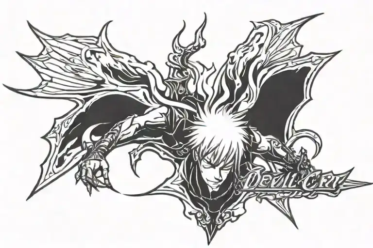Devil May Cry logo tattoo design idea