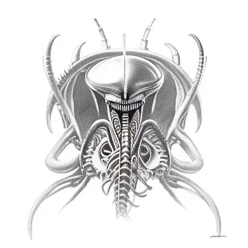 xenomorph tattoo design idea