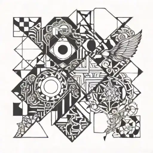 love, faith, hope, life tattoo design idea