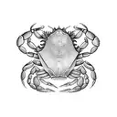 crab tattoo design idea
