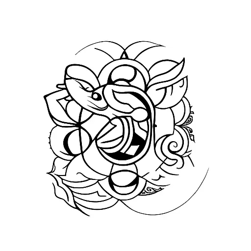 ave fenix rosa tattoo design idea