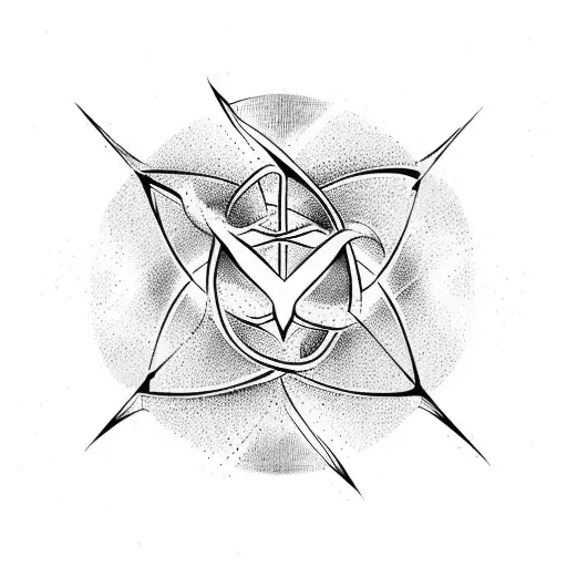 Infinity sign made of wave tattoo design idea