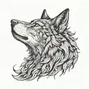 she Wolf tattoo design idea