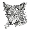 she Wolf tattoo design idea