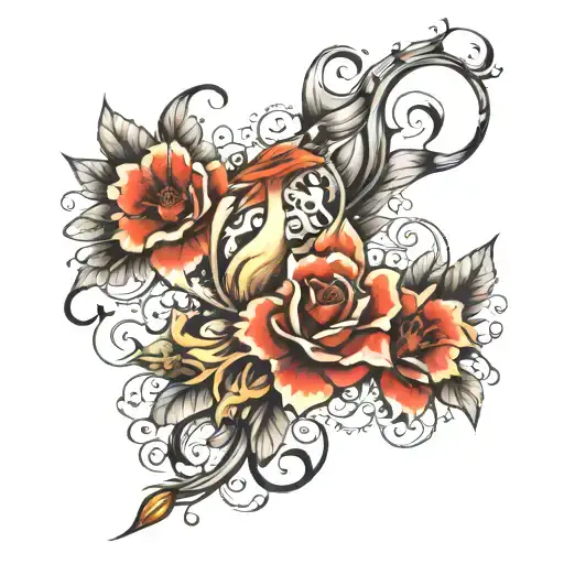 artist and canvas tattoo design idea