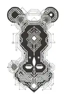 psychedelics, geometry tattoo design idea