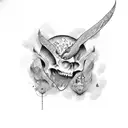 trust no one tattoo design idea
