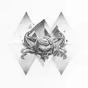 trust no one tattoo design idea