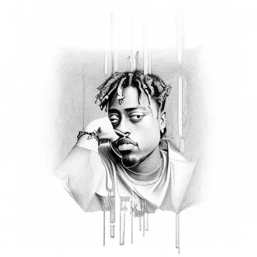 Juice Wrld tattoo design idea