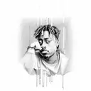 Juice Wrld tattoo design idea