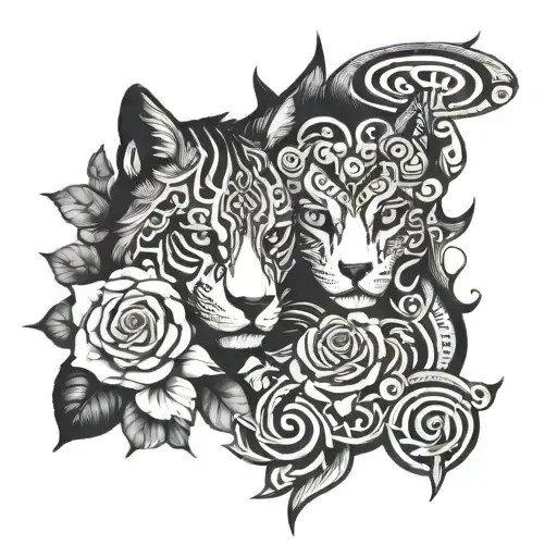 d and m for couple tattoo design idea
