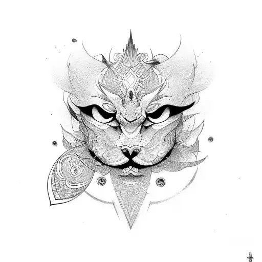 mahak name tattoo design idea