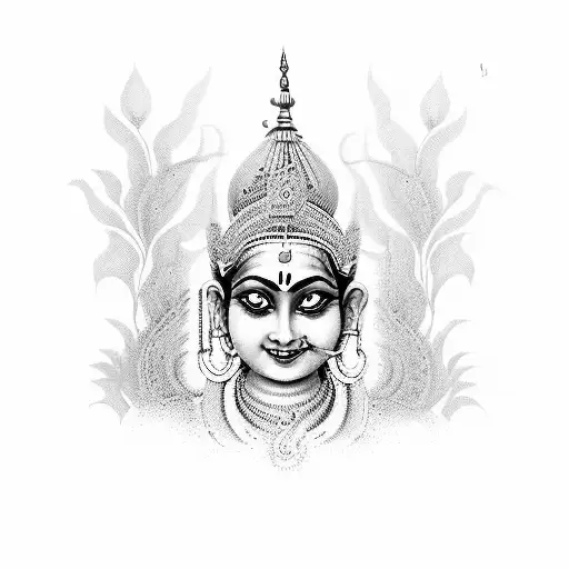 हे राम  हे कृष्ण with mor pankh below it tattoo design idea