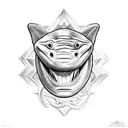 hammerhead shark tattoo design idea