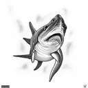 hammerhead shark tattoo design idea