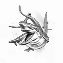 hammerhead shark tattoo design idea