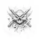 metalhead tattoo design idea