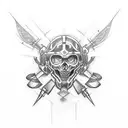metalhead tattoo design idea