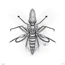 mantis tattoo design idea