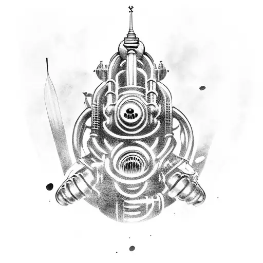 Bioshock Big Daddy tattoo design idea
