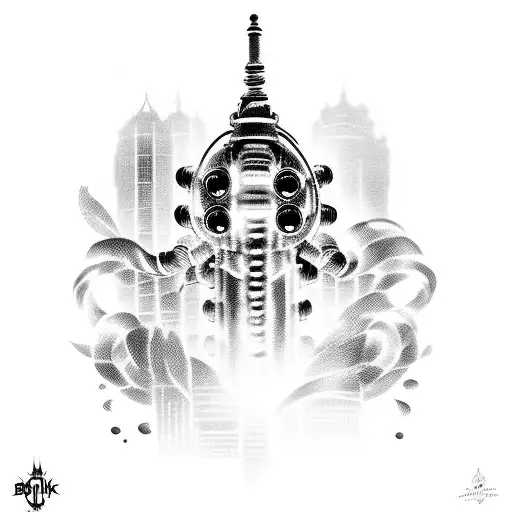 Bioshock Big Daddy tattoo design idea