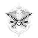 plane and a heart tattoo design idea