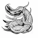 squid  tattoo design idea