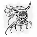 squid blazon tattoo design idea