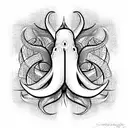 squid blazon tattoo design idea