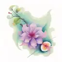 dancing sushi tattoo design idea